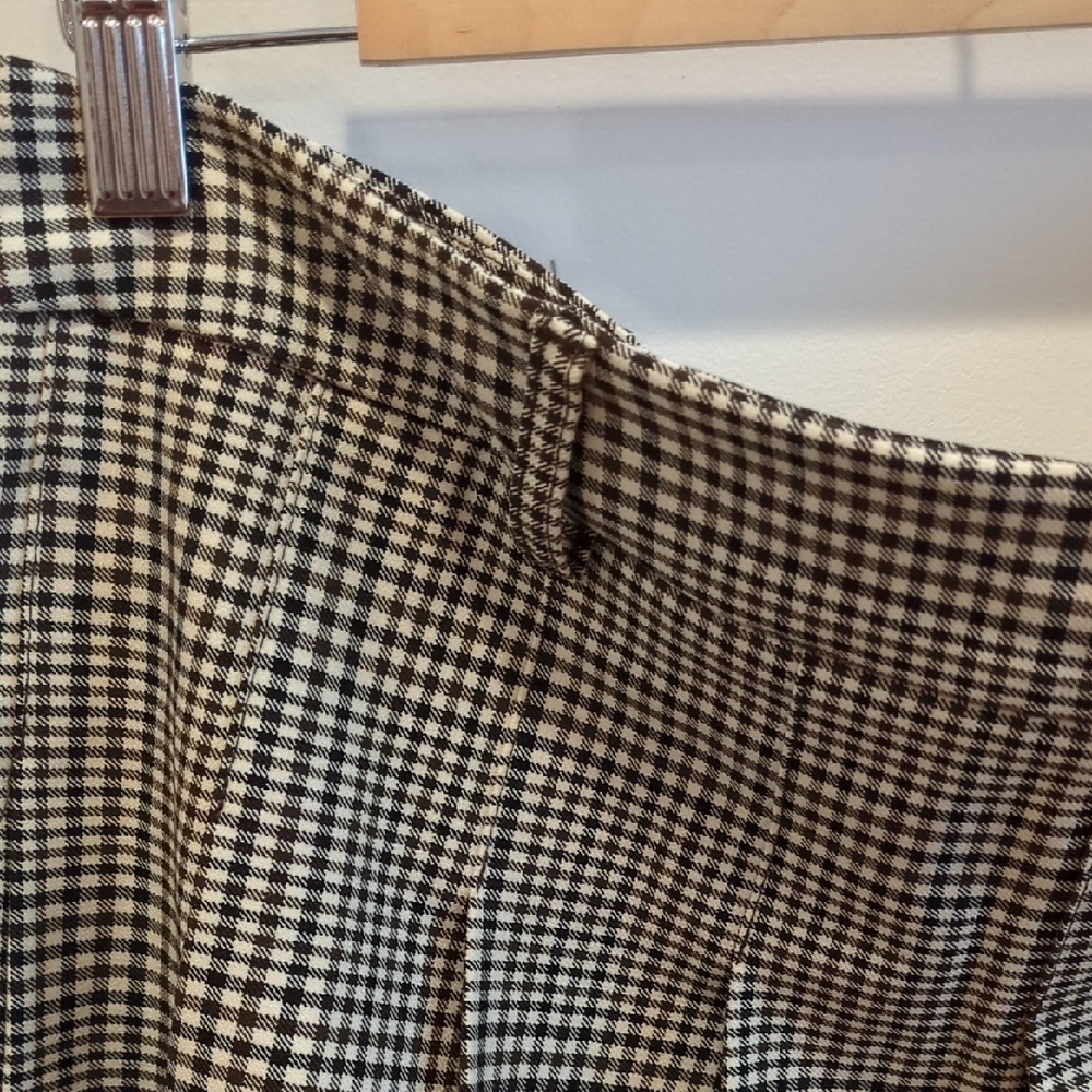 Y2K Indie Sleeze Preppy Gray Plaid Mini Skirt Maison D' Amelie Size Large NWT - Picture 4 of 12